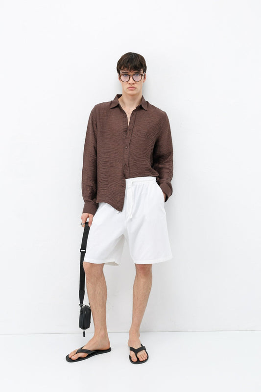 Textured Oversized Shirt