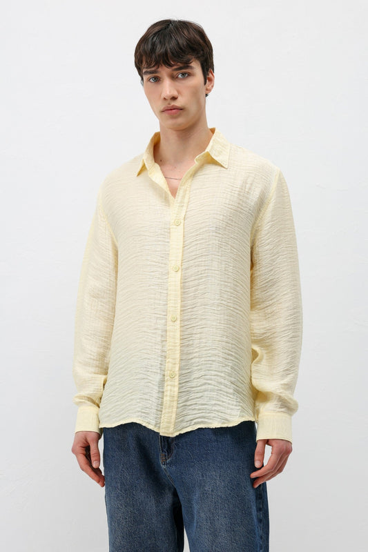 Textured Oversized Shirt