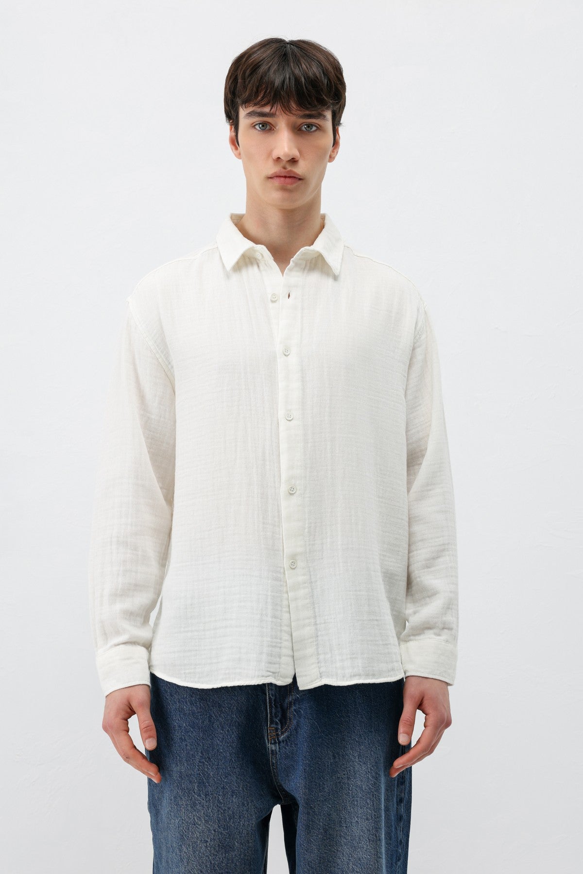 Oversized Muslin Shirt