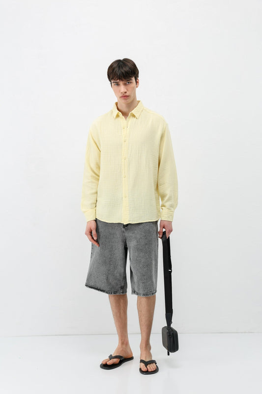 Oversized Muslin Shirt
