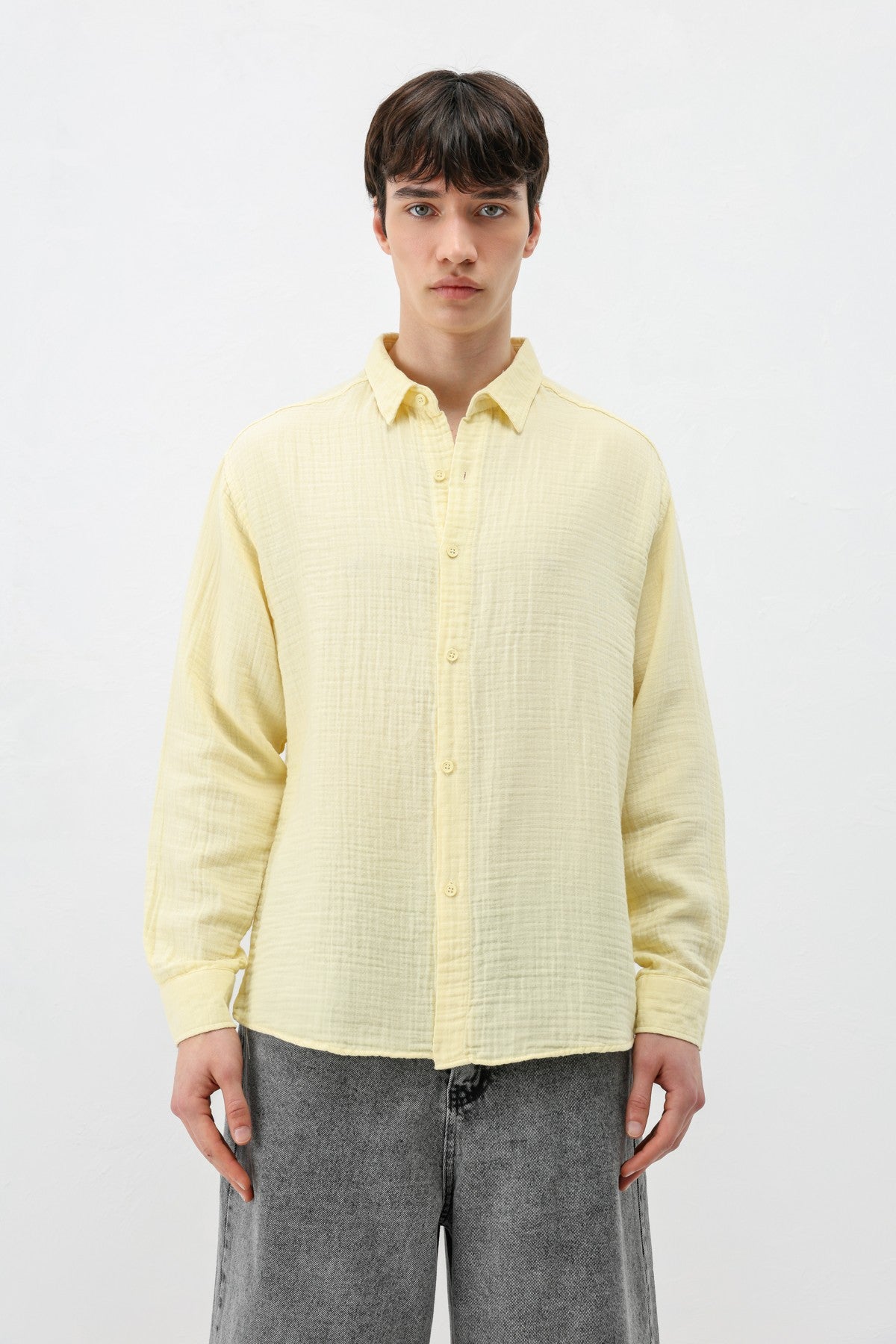 Oversized Muslin Shirt