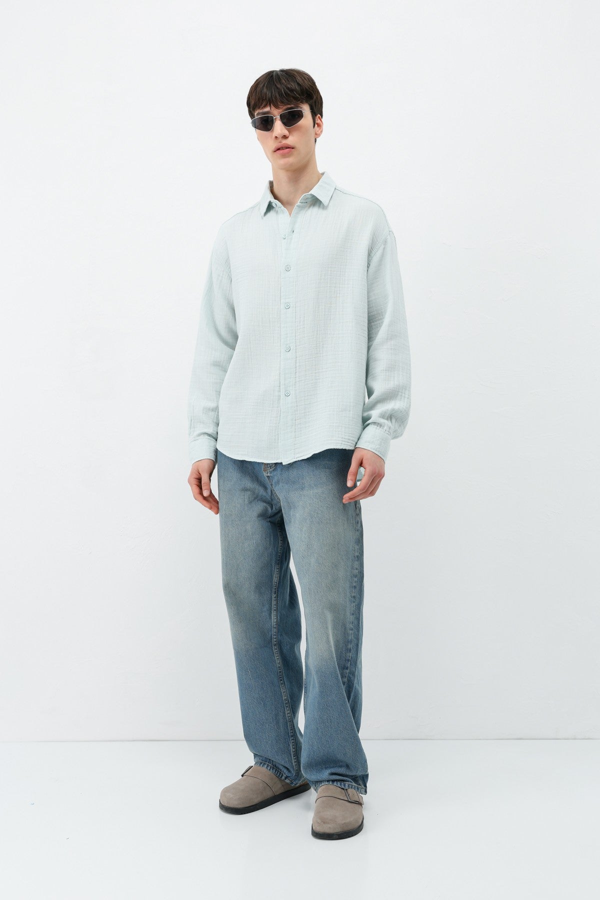 Oversized Muslin Shirt