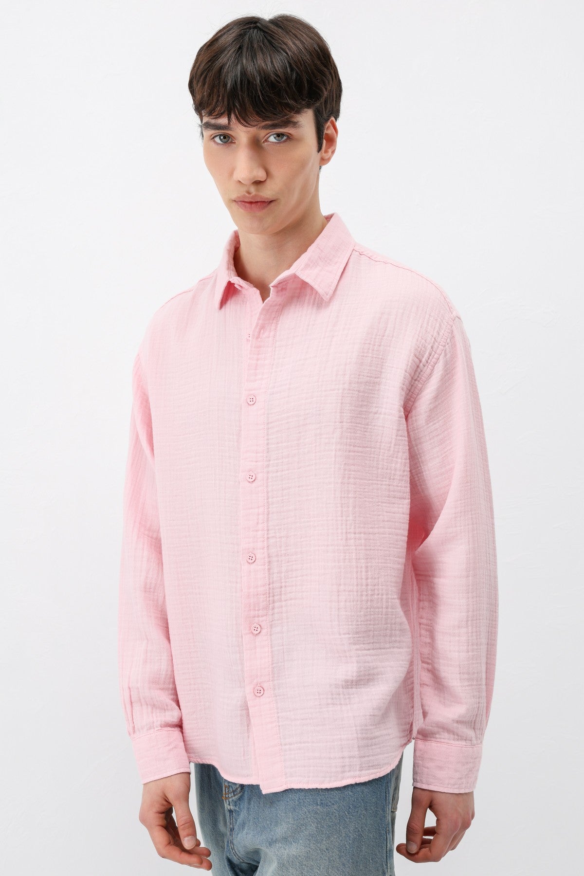 Oversized Muslin Shirt