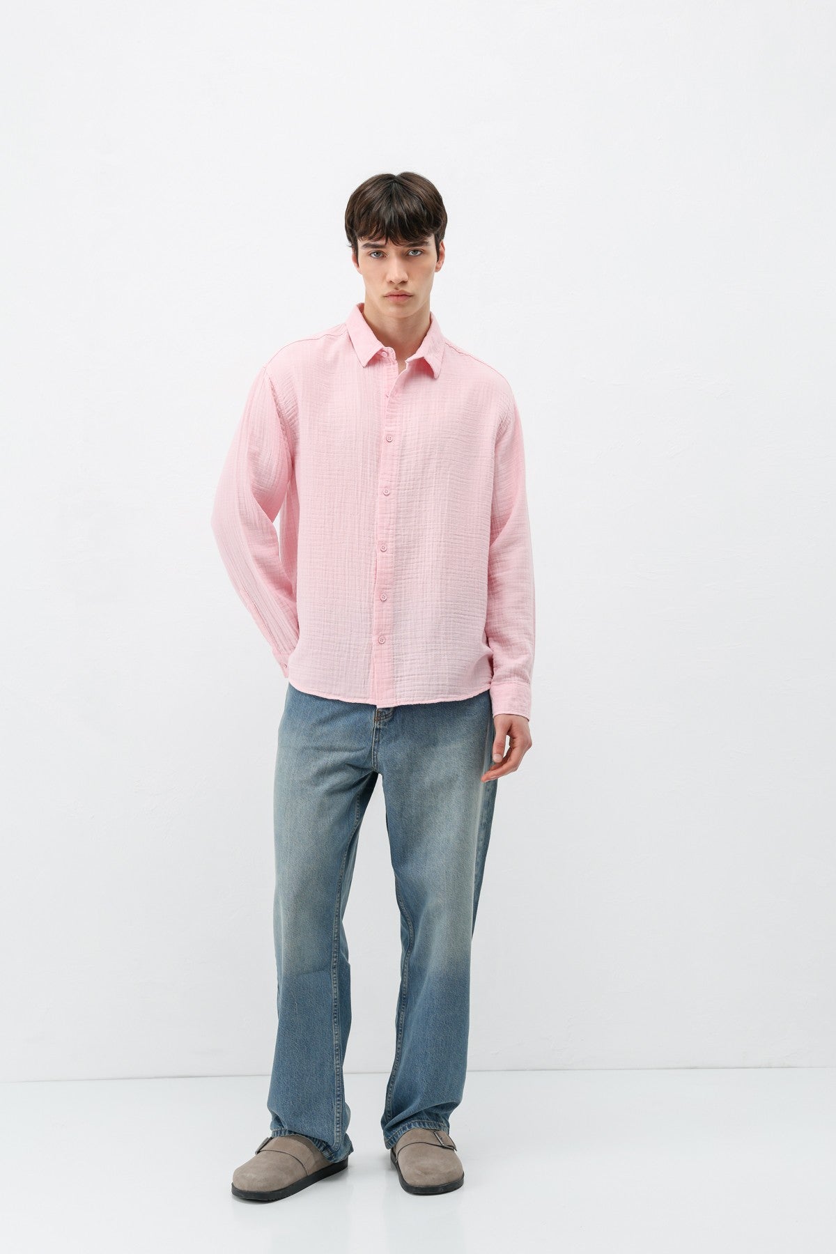 Oversized Muslin Shirt