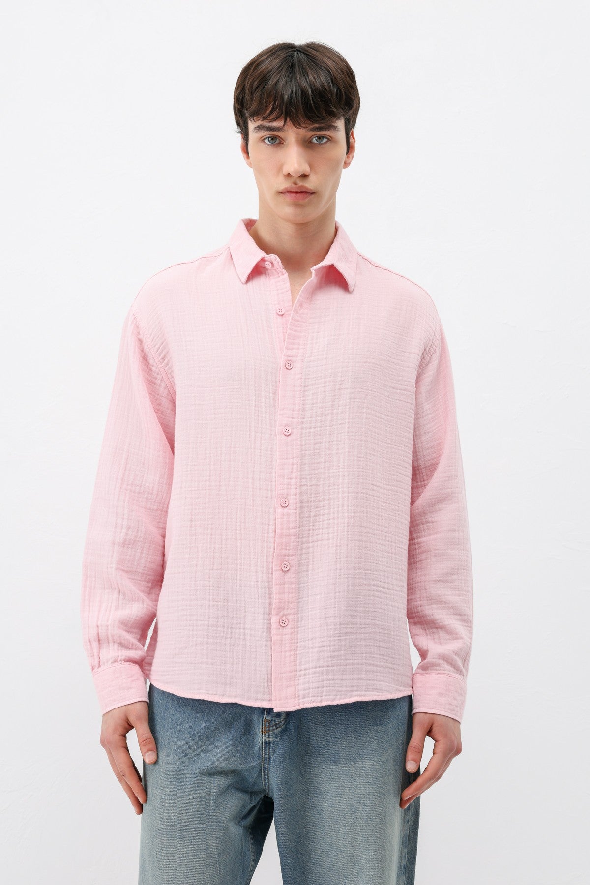 Oversized Muslin Shirt