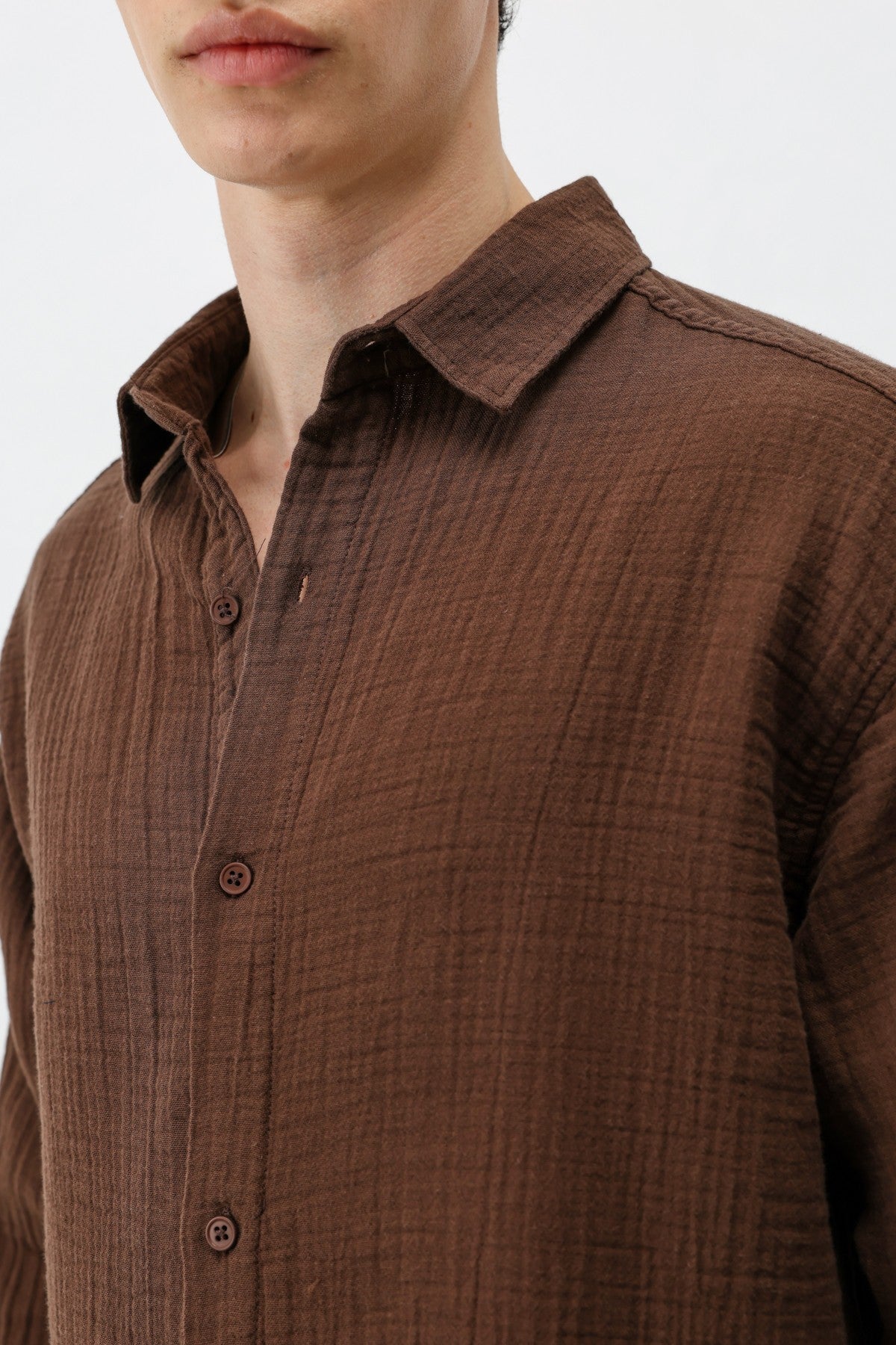 Oversized Muslin Shirt
