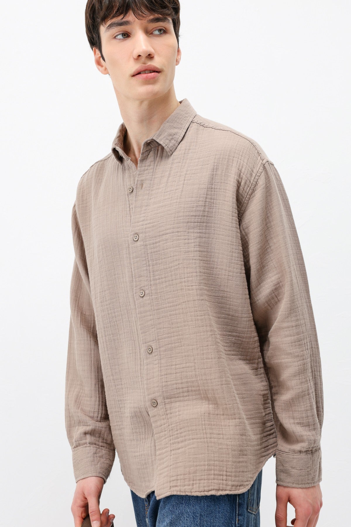 Oversized Muslin Shirt