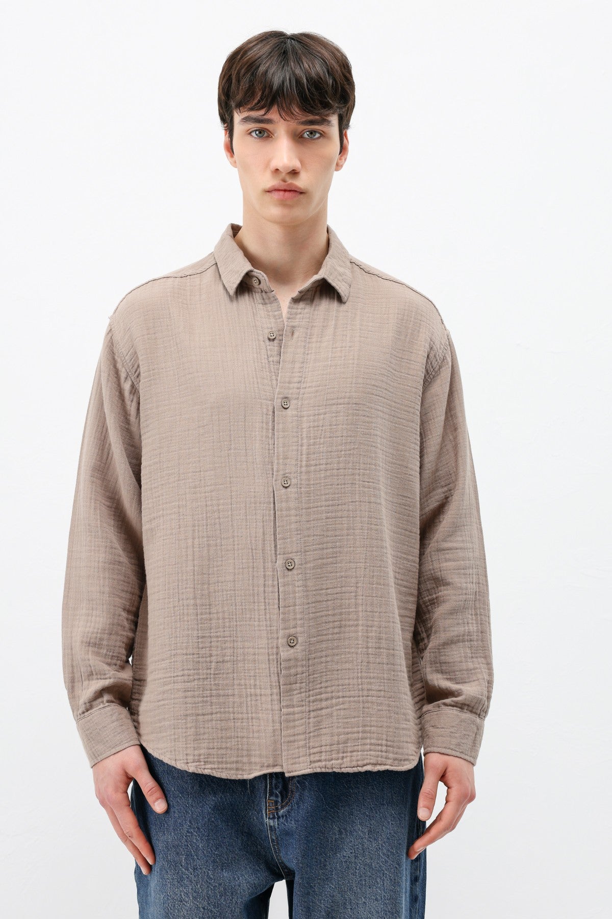 Oversized Muslin Shirt