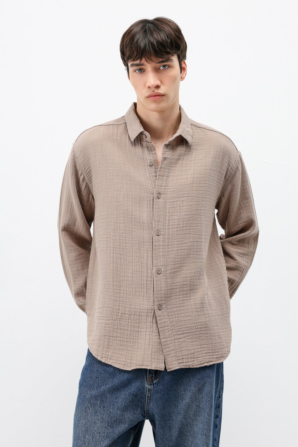 Oversized Muslin Shirt