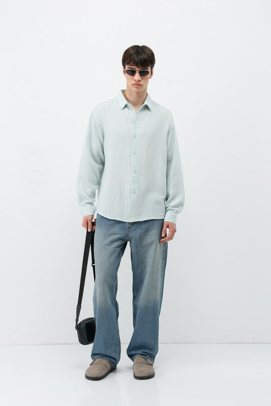 Oversized Muslin Shirt