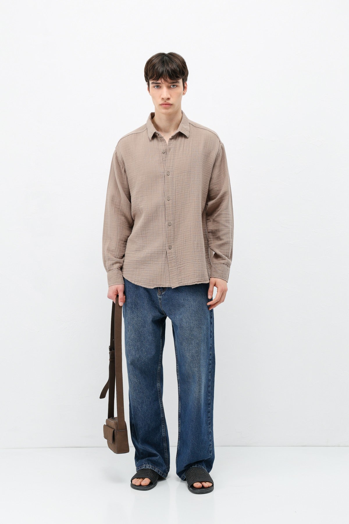 Oversized Muslin Shirt