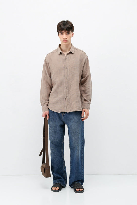 Oversized Muslin Shirt