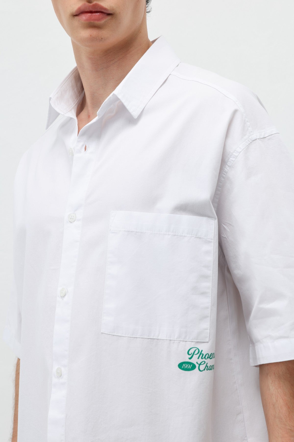 Printed Oversized Linen Shirt