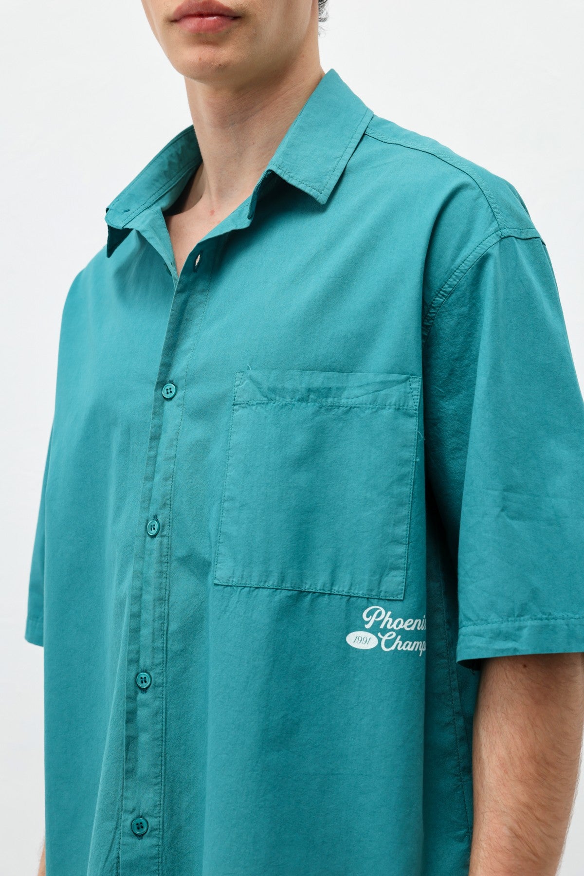 Printed Oversized Linen Shirt
