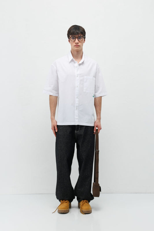 Printed Oversized Linen Shirt
