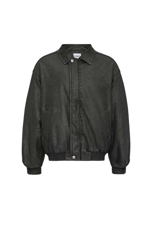 Oversized Leather Jacket (Machine Washable)