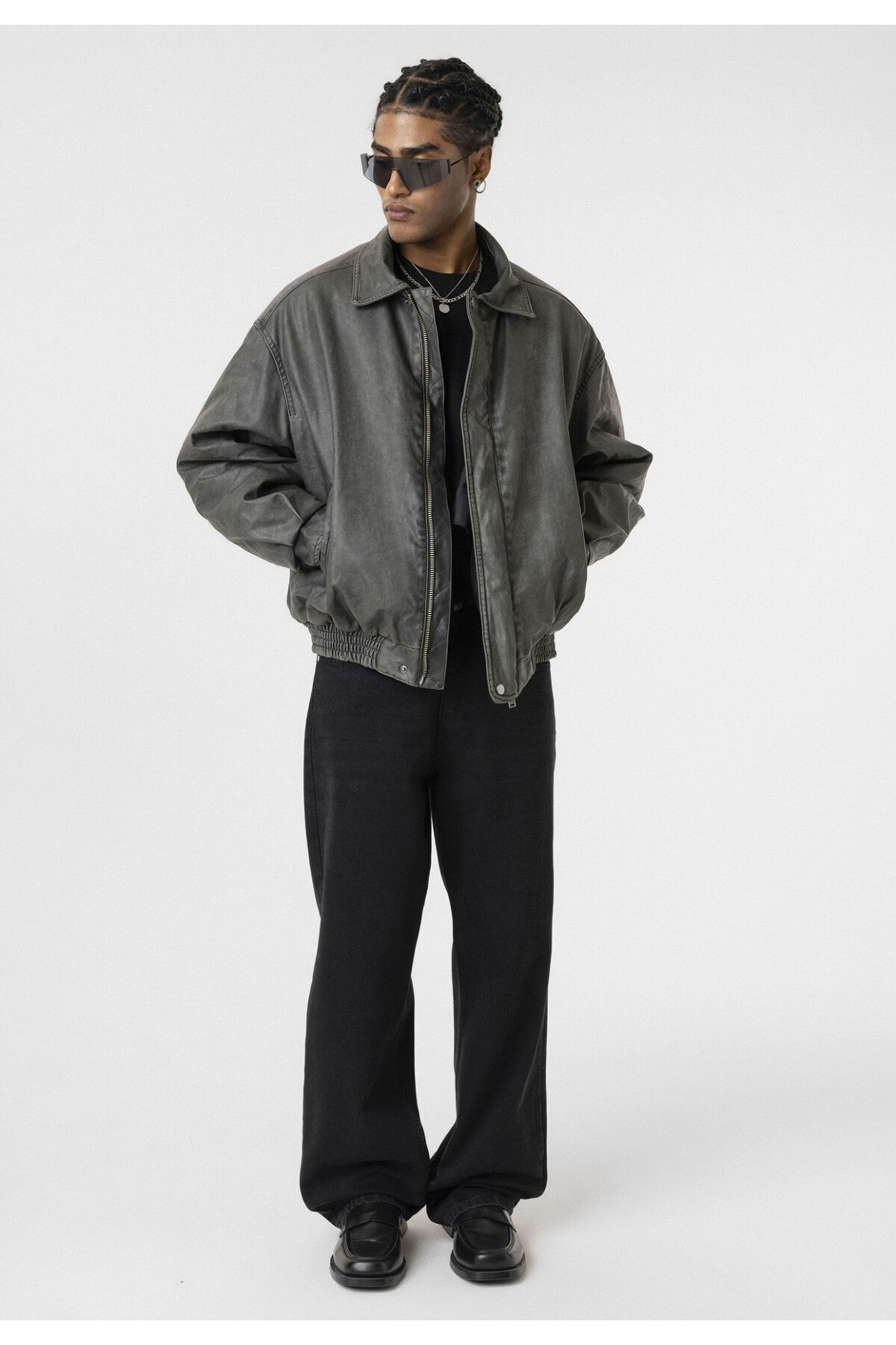 Oversized Leather Jacket (Machine Washable)