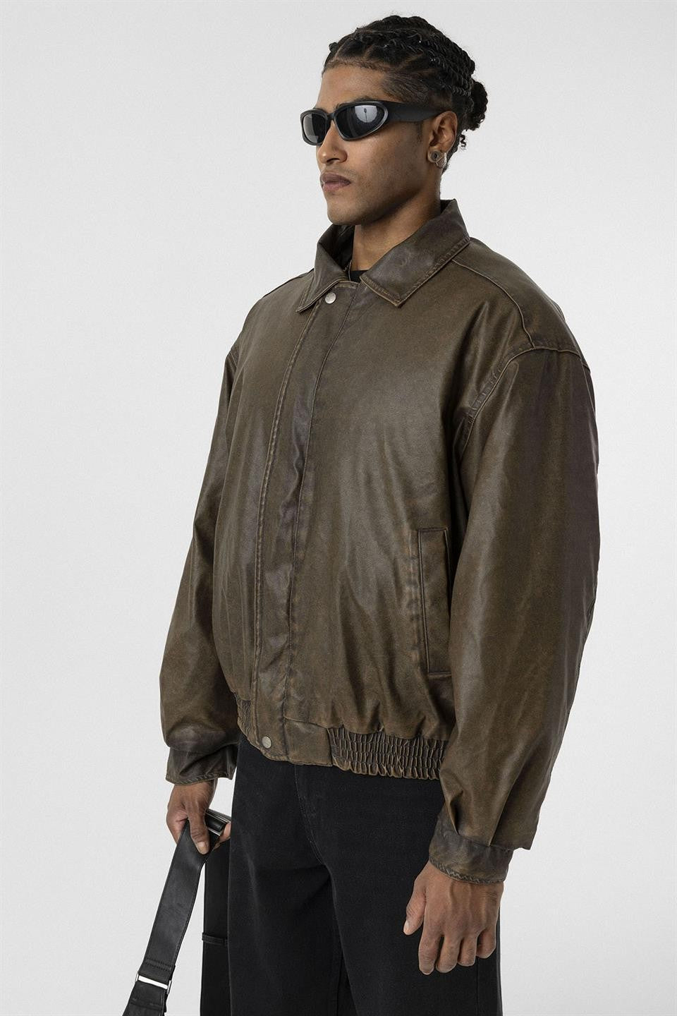 Oversized Leather Jacket (Machine Washable)