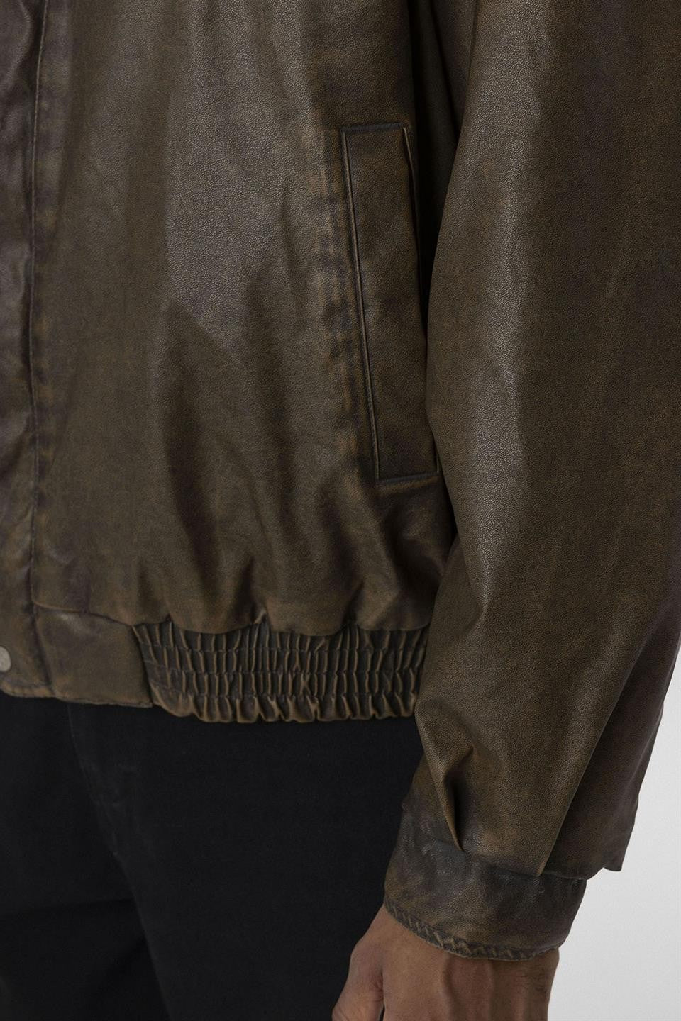 Oversized Leather Jacket (Machine Washable)