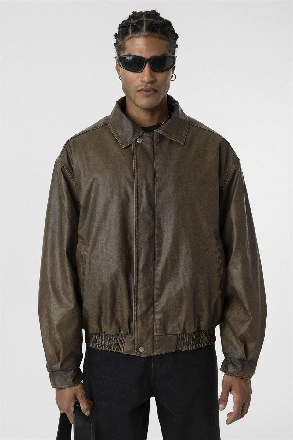 Oversized Leather Jacket (Machine Washable)