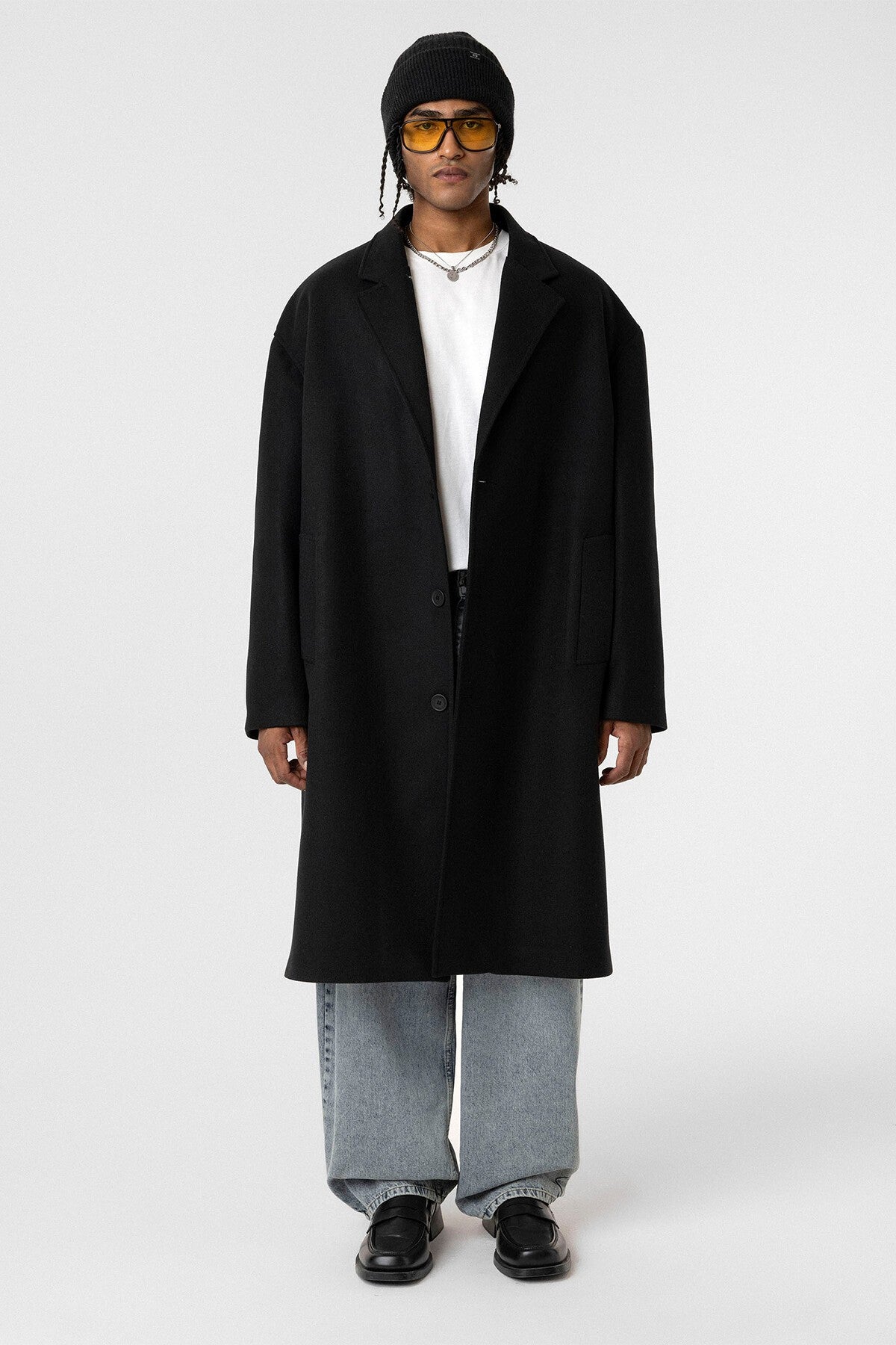 Oversized Long Cashmere Coat