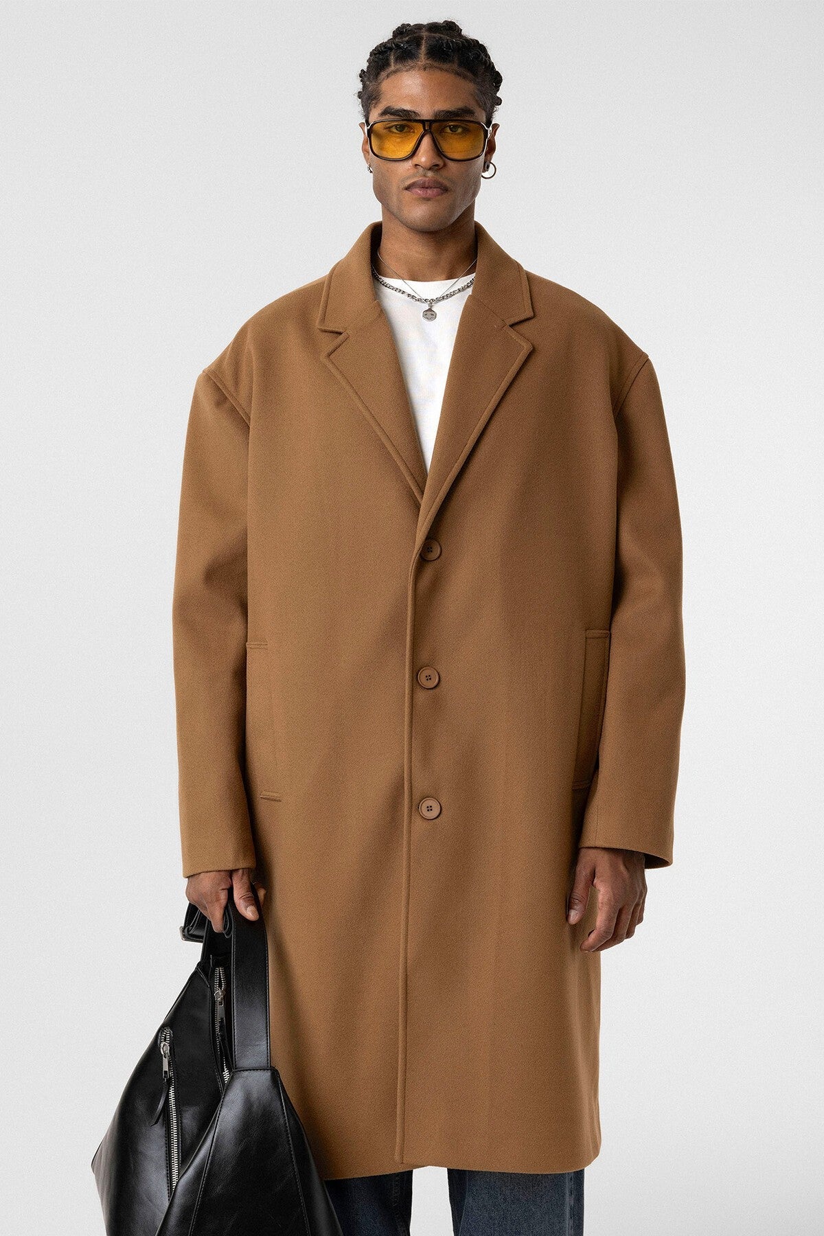 Oversized Long Cashmere Coat