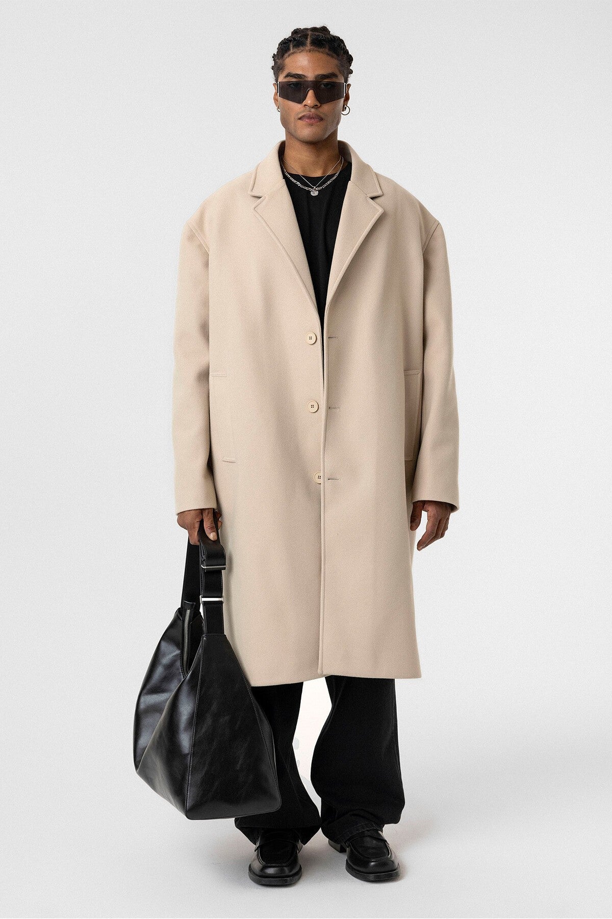 Oversized Long Cashmere Coat