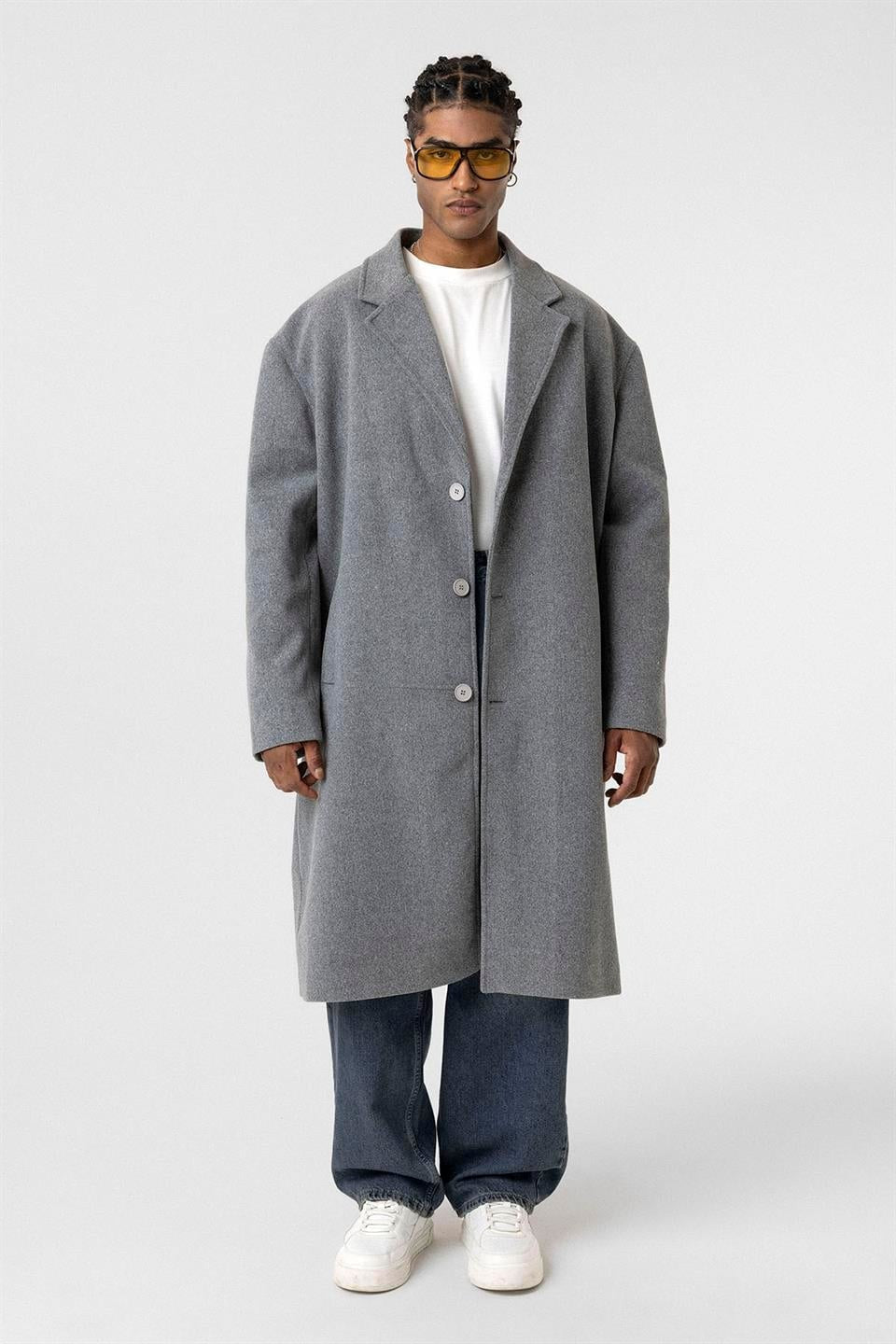 Oversized Long Cashmere Coat