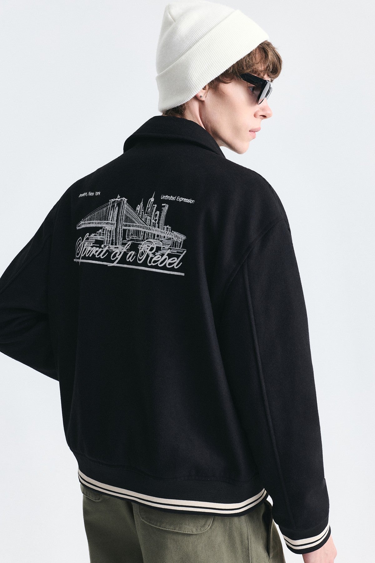 Boxy Fit Printed Jacket