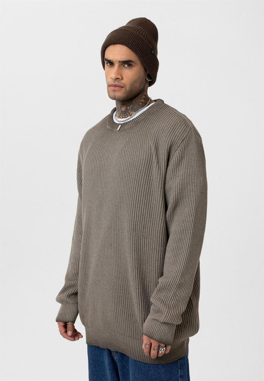 Oversized Washed Knit Sweater