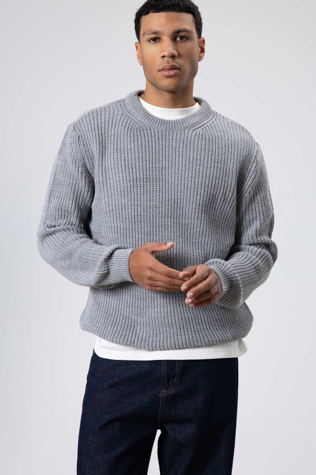 Oversized Crew-Neck Sweater