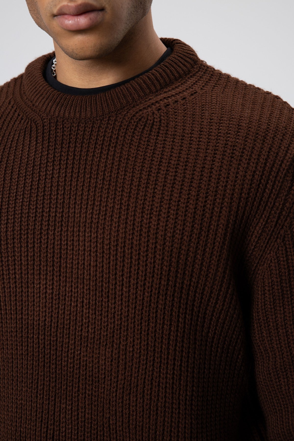 Oversized Crew-Neck Sweater V60-10