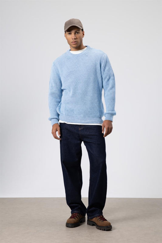 Oversized Crew-Neck Sweater V60-10