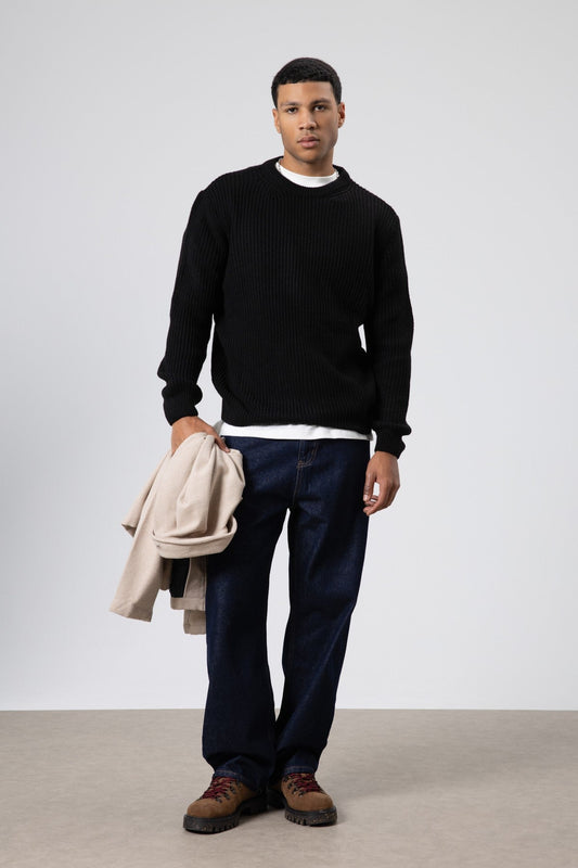 Oversized Crew-Neck Sweater V60-10