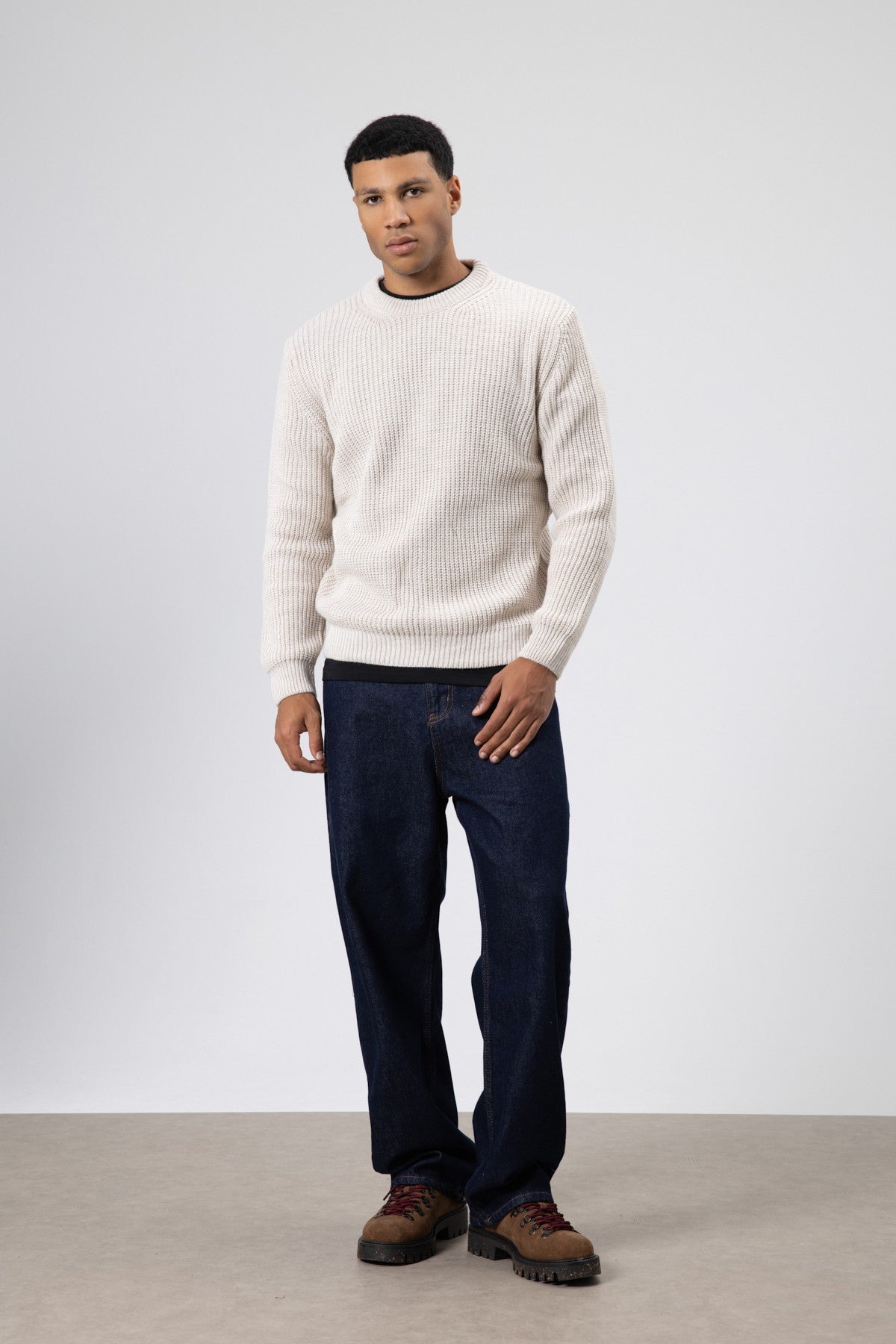 Oversized Crew-Neck Sweater