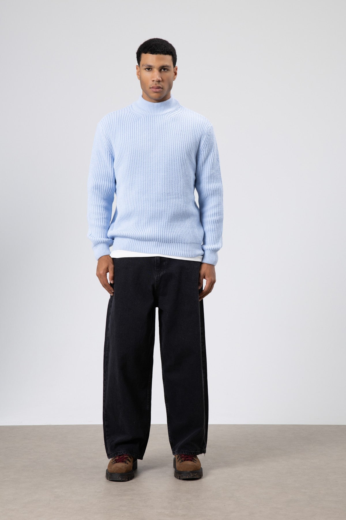 Oversized Knit Turtleneck Sweater