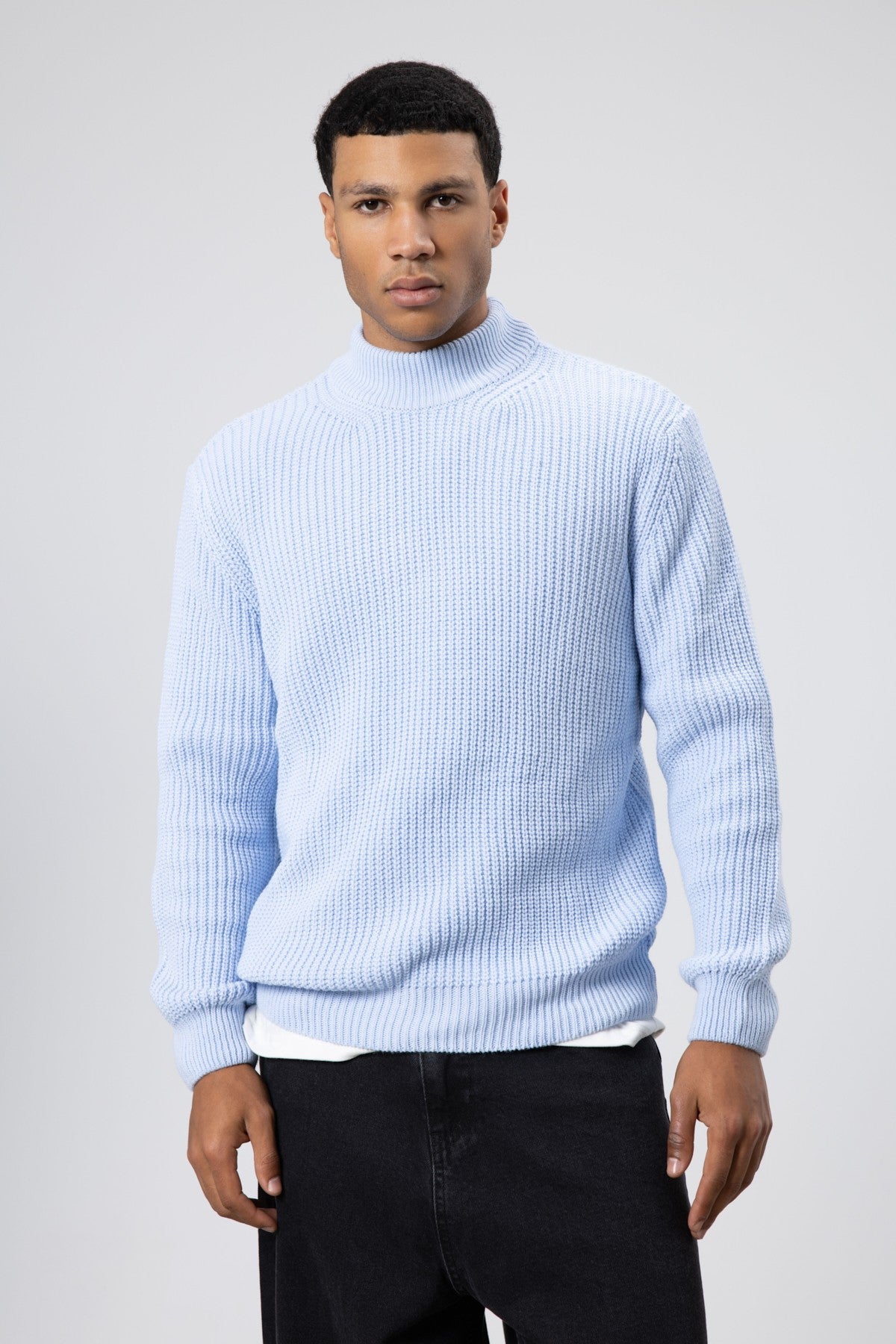 Oversized Knit Turtleneck Sweater