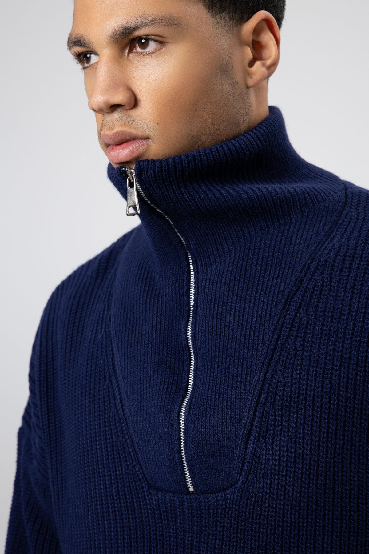 Half-Zip Knit Sweater