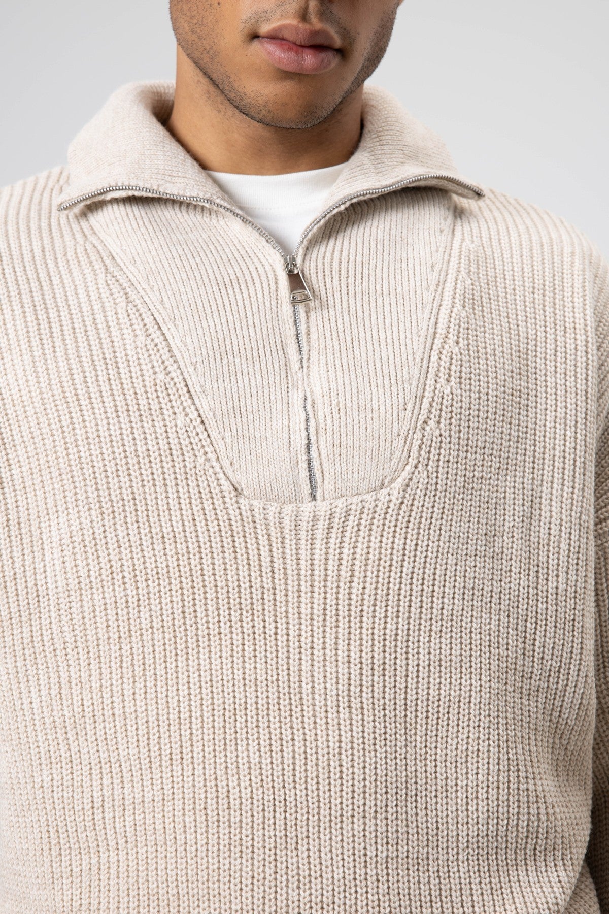 Half-Zip Knit Sweater