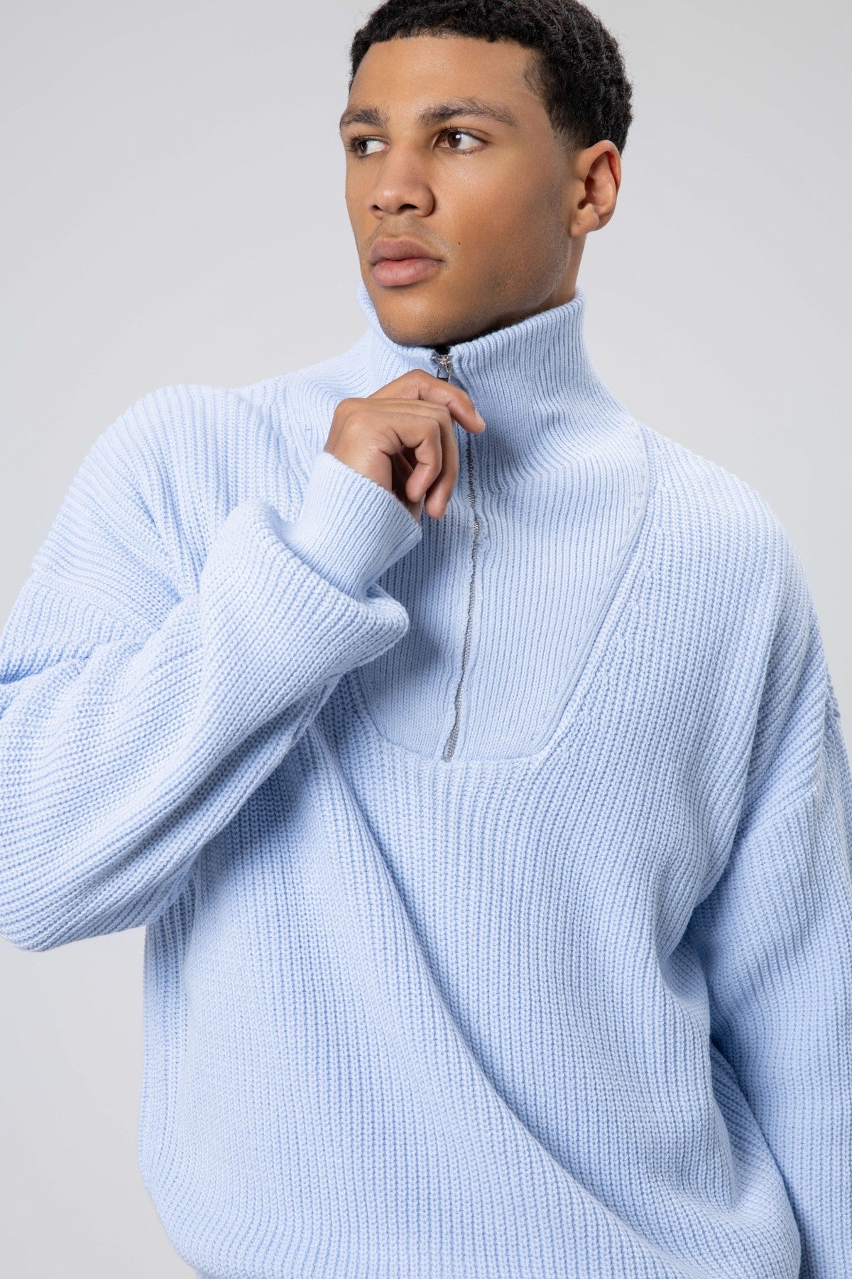 Half-Zip Knit Sweater