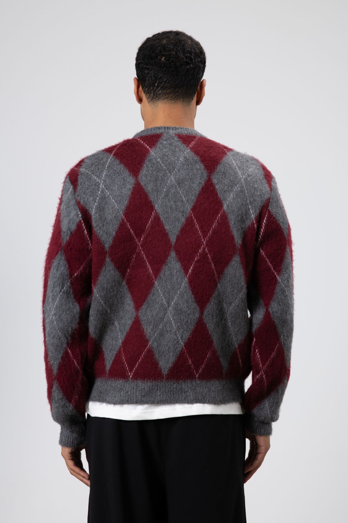 Oversized Sweater with a Baklava Pattern