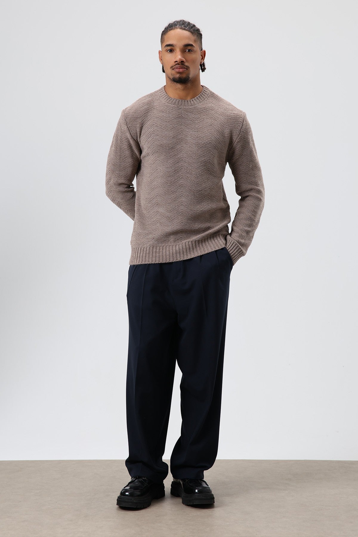 Oversized Crew-Neck Sweater