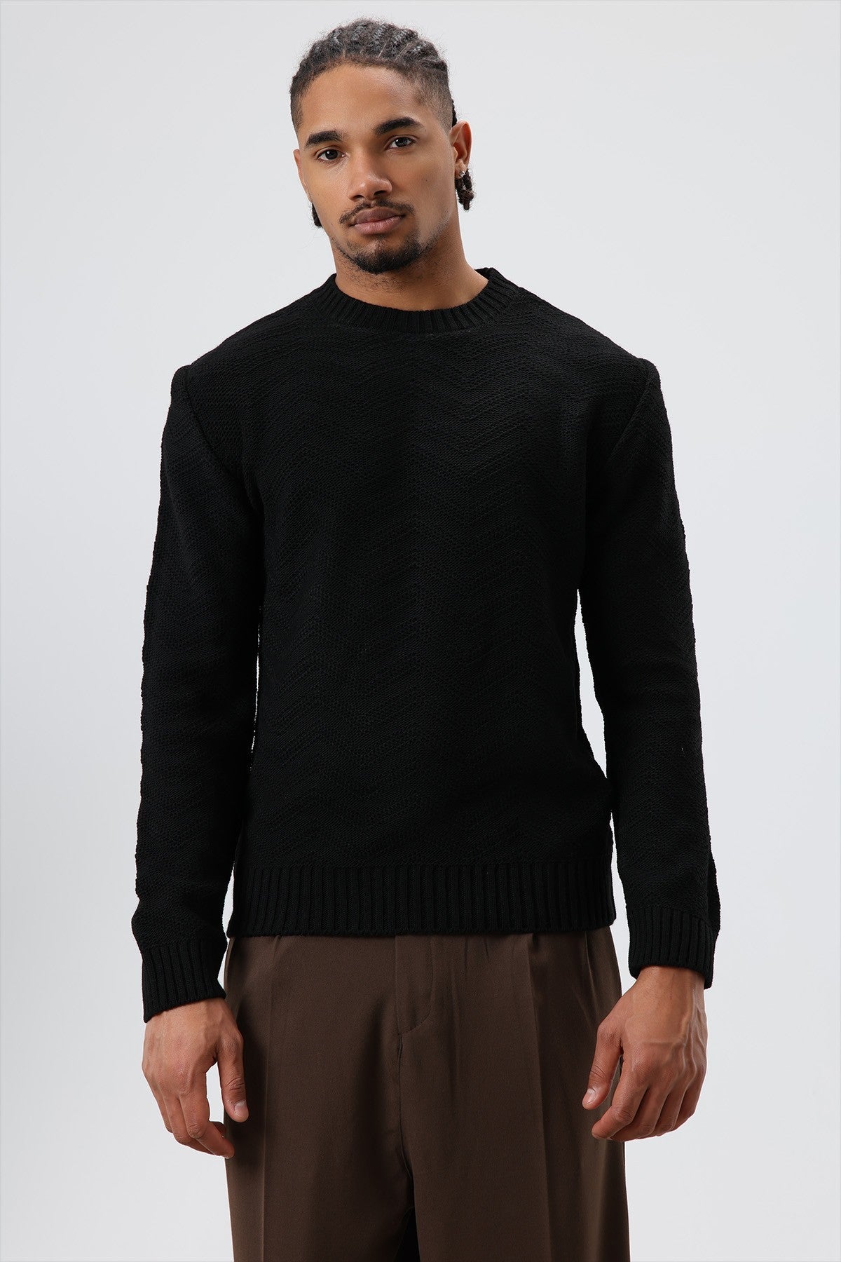 Oversized Crew-Neck Sweater