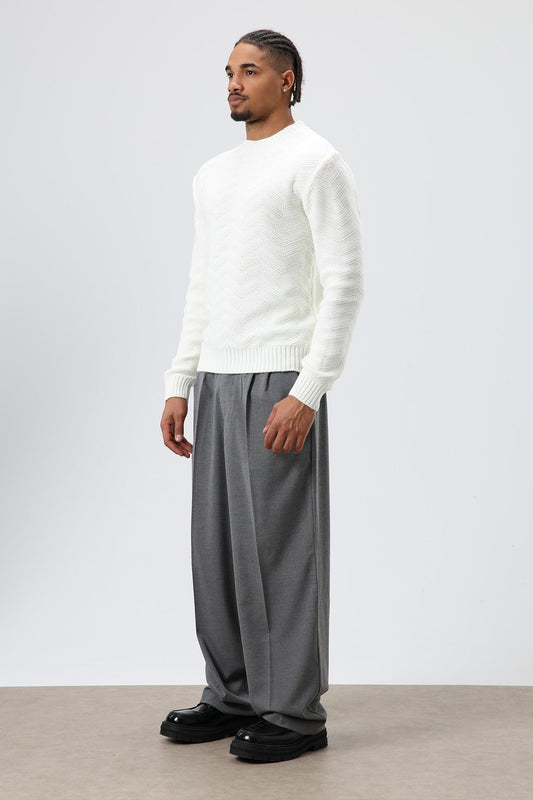Oversized Crew-Neck Sweater