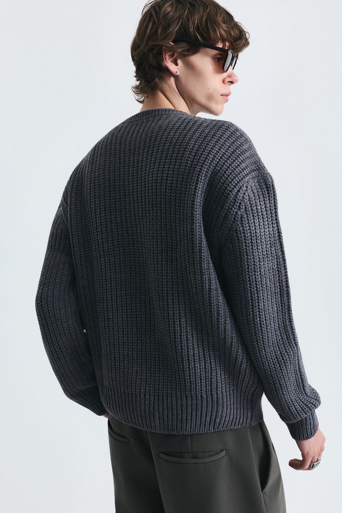 Oversized Basic Knit Sweater