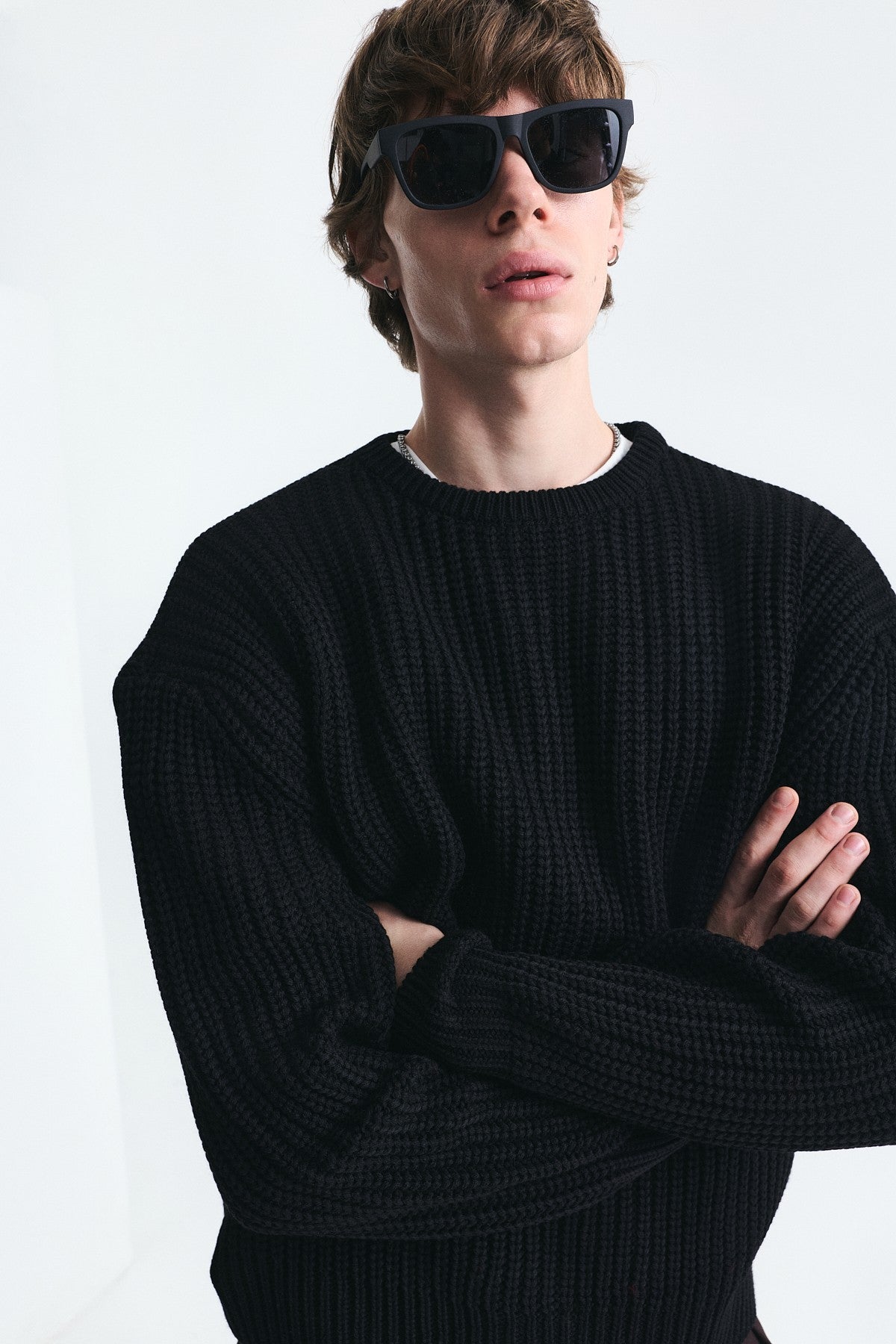 Oversized Basic Knit Sweater