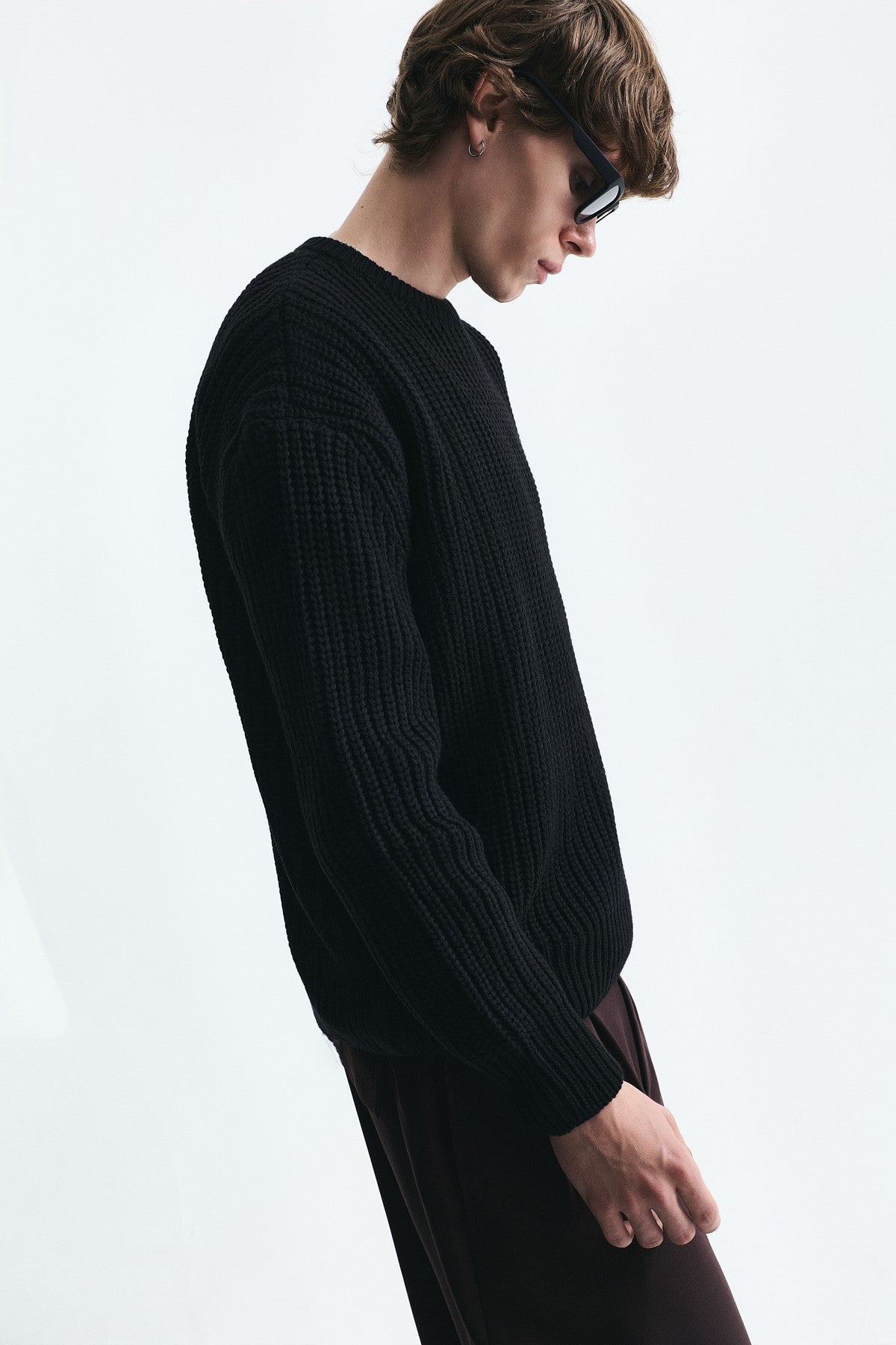 Oversized Basic Knit Sweater