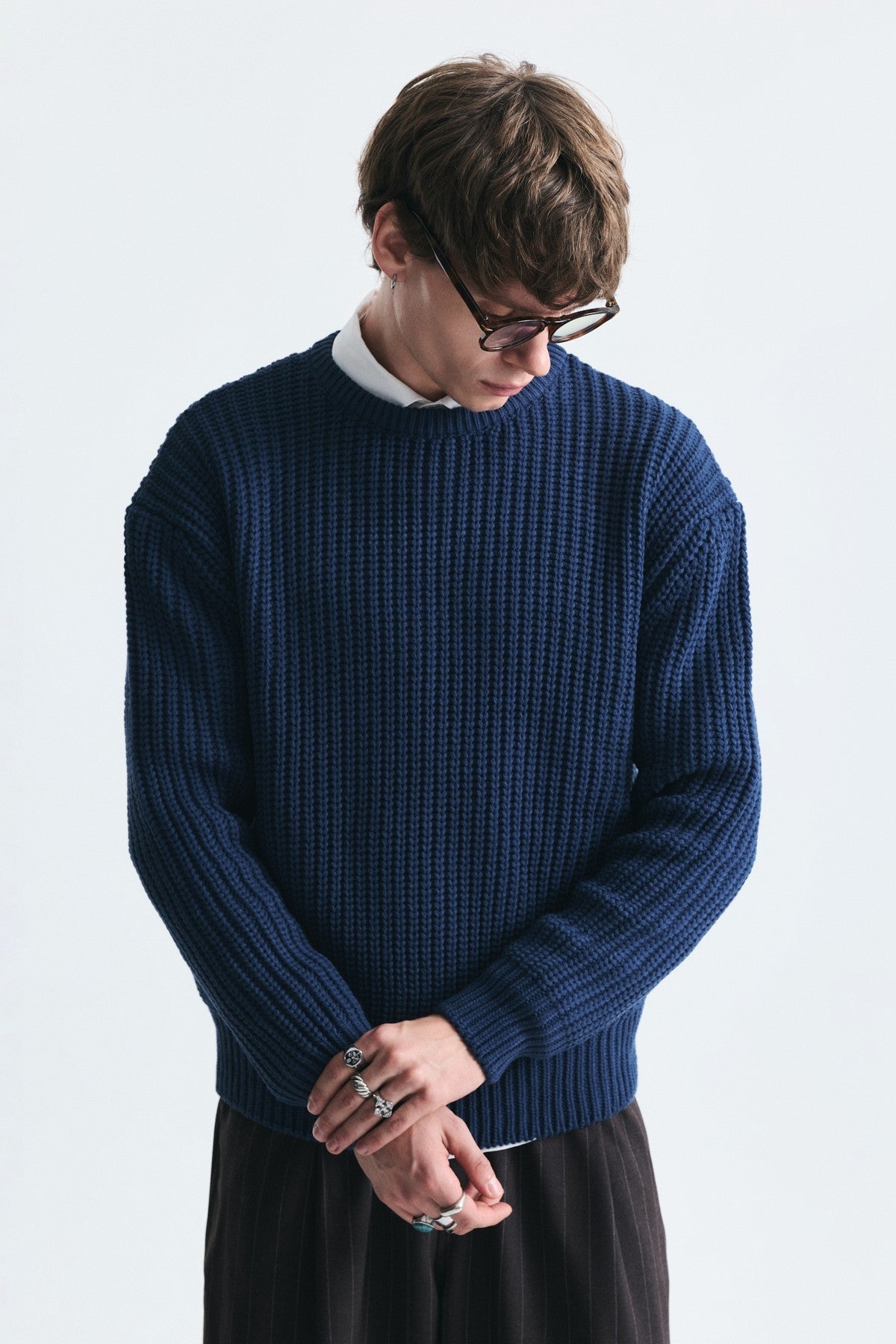 Oversized Basic Knit Sweater