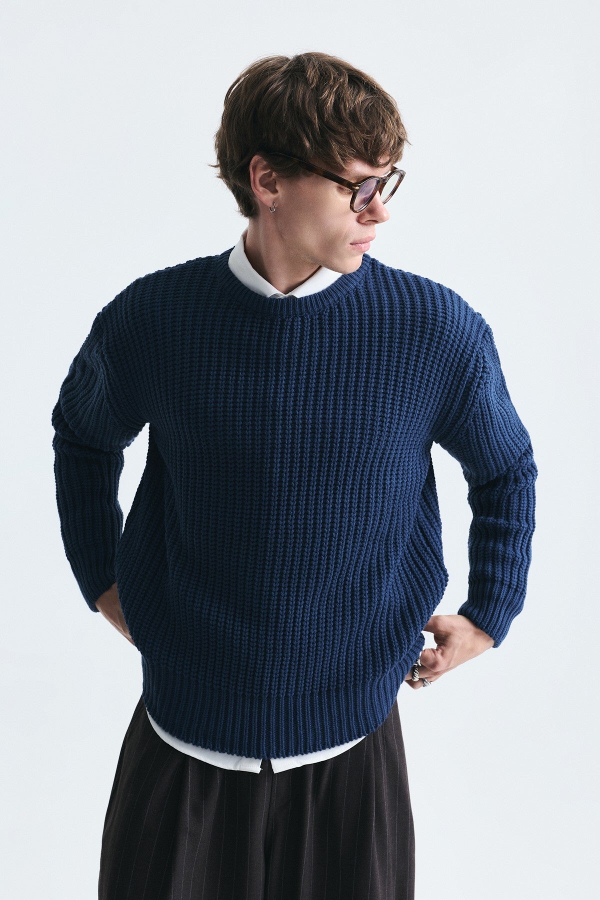 Oversized Basic Knit Sweater