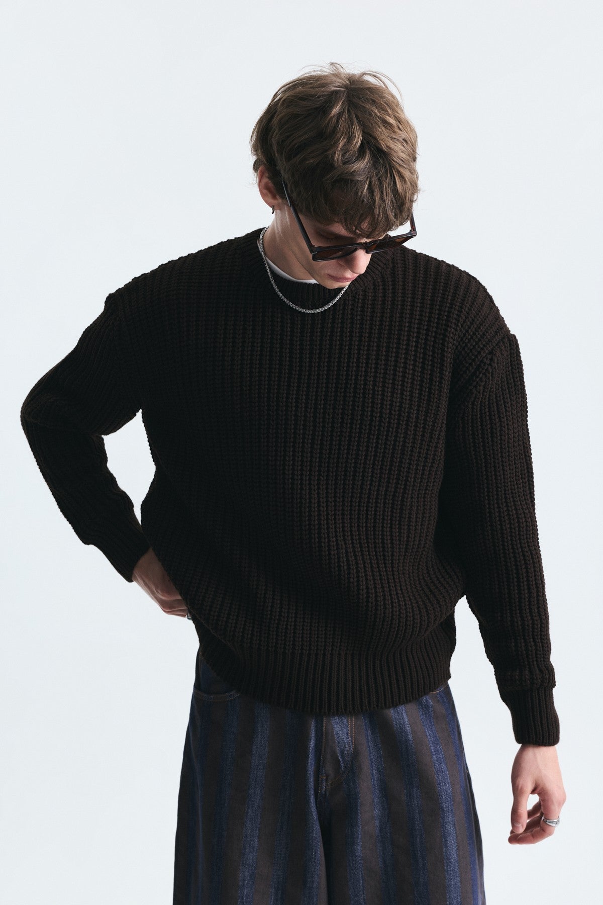 Oversized Basic Knit Sweater